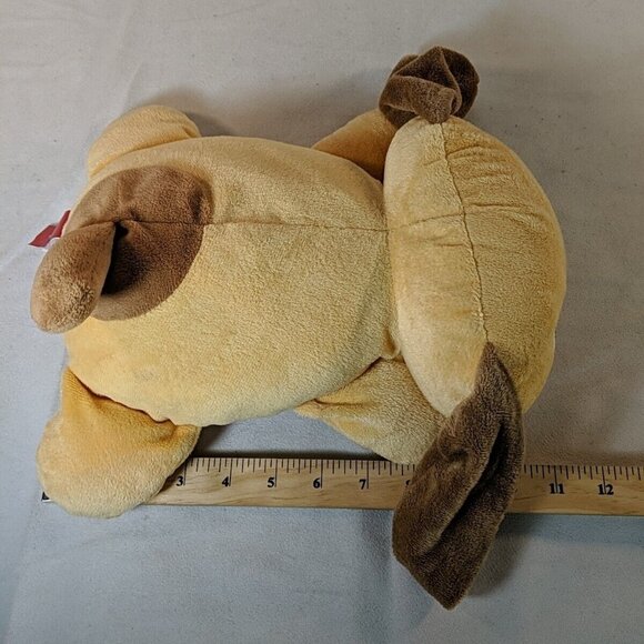 Gitzy Plush Dog Stuffed Toy Animal 12" Flat Tan Brown Puppy - Picture 10 of 11